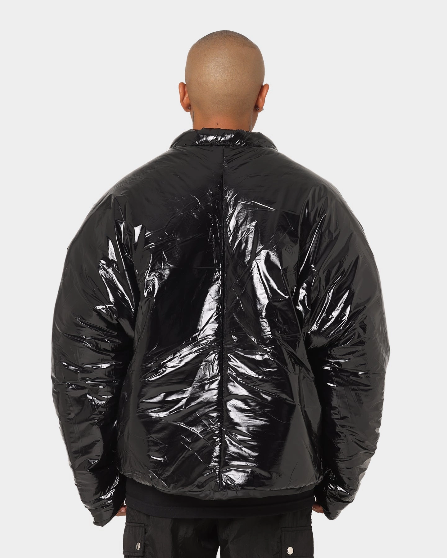 Detachable Collar Club Paradise  Paxton Puffer Jacket Black
