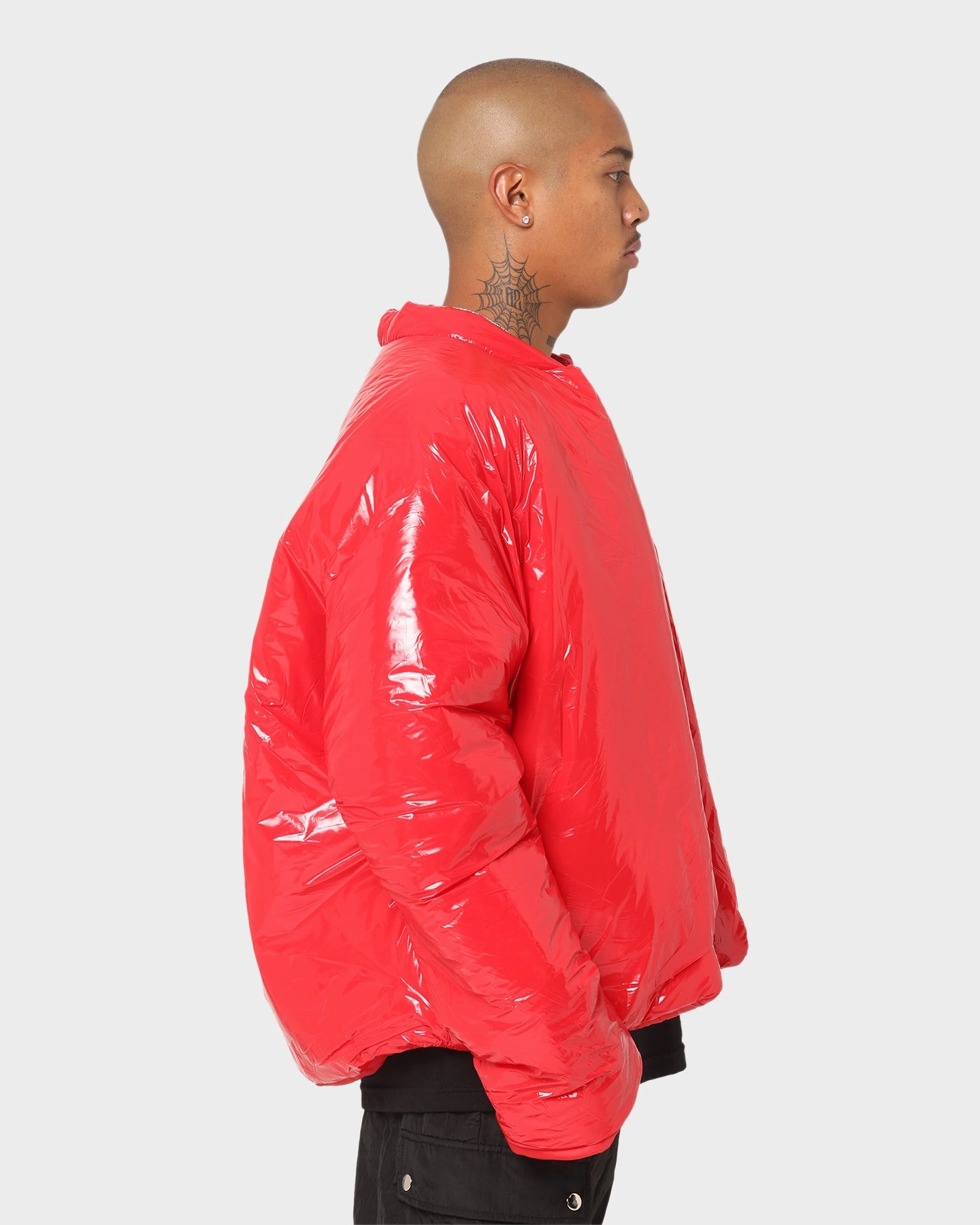 Club Paradise  Paxton Puffer Jacket Red Office Look Modern Outerwear