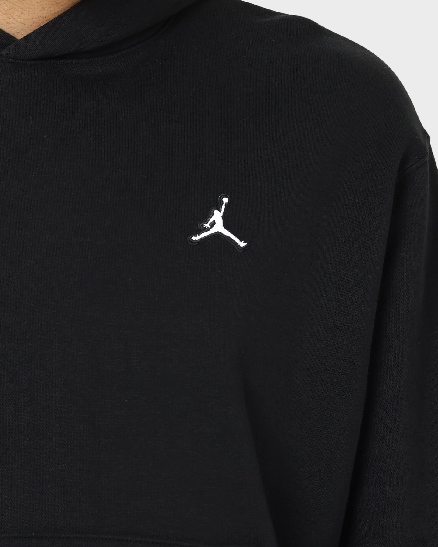 CompressionFit Jordan Essential Fleece Pull Over Hoodie Black/White