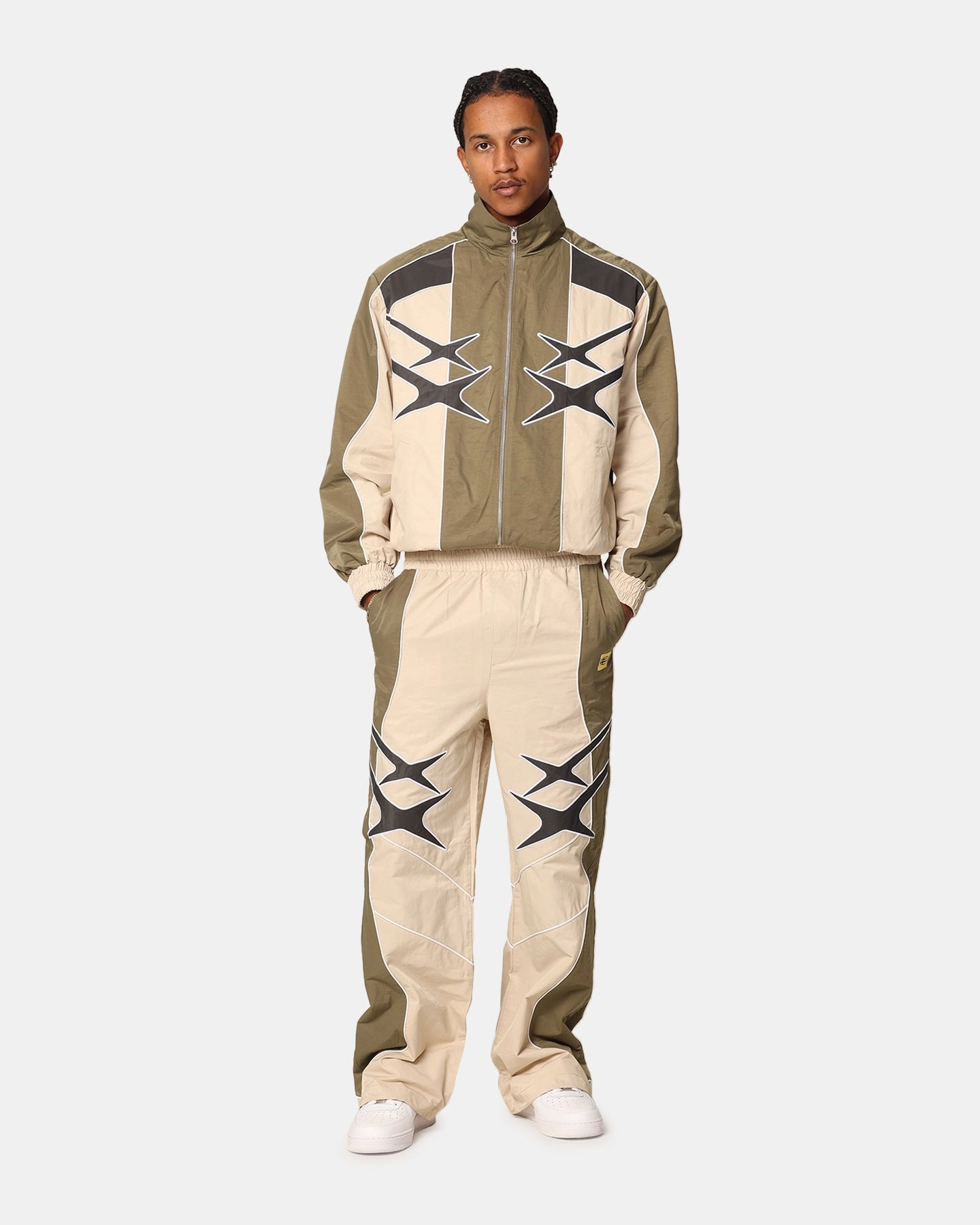 Unique Piece High-Performance Jacket Loiter Paradise Track Jacket Stone/Khaki