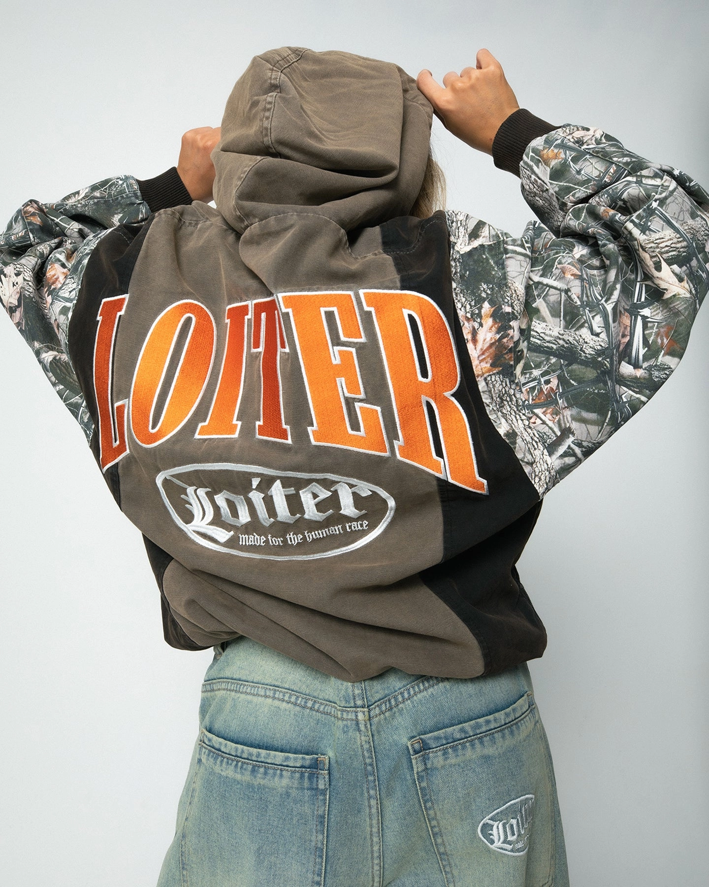 cultural festival Loiter Splinter Hoodie Khaki/Camo