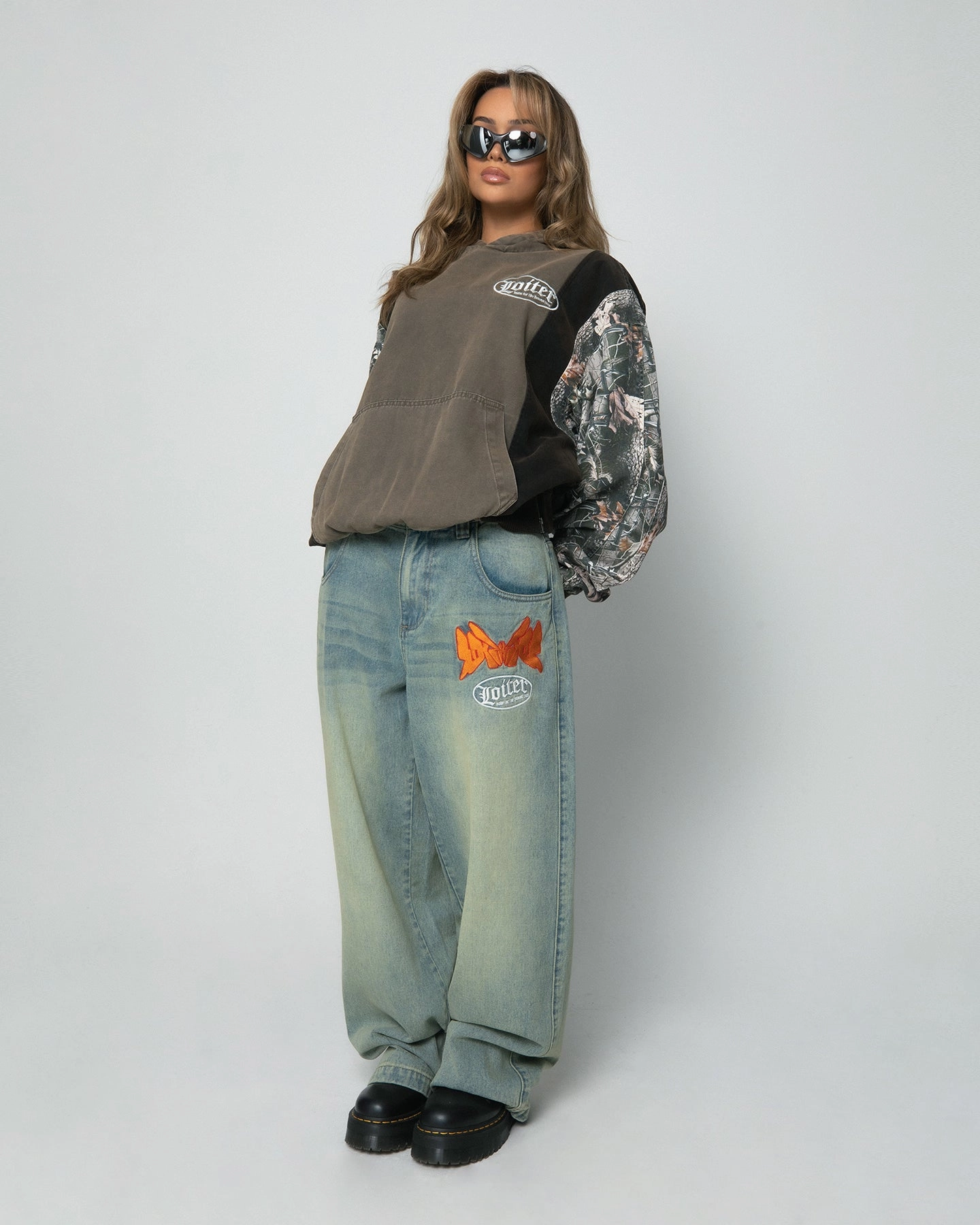 Loiter Splinter Hoodie Khaki/Camo Cool Fit