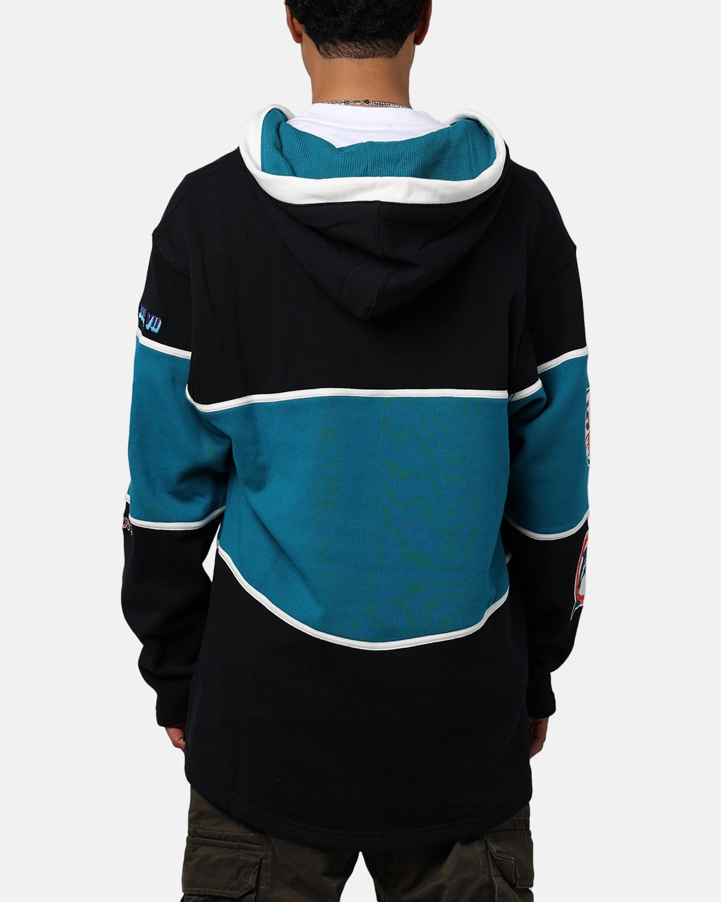 47 Brand Miami Dolphins Super Bowl Gridiron Lacer Hoodie Jet Black Imagine
