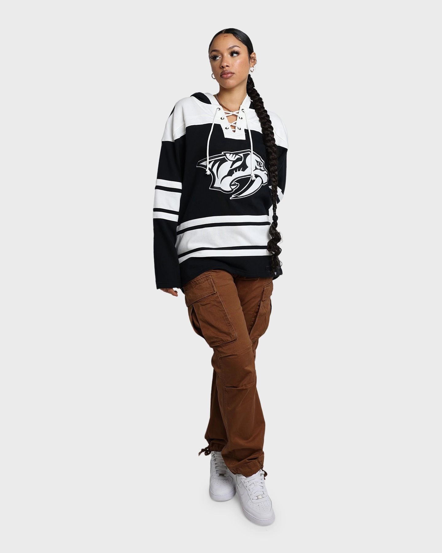 47 Brand Nashville Predators Superior Lacer Hoodie Jet Black suitable for dance parties