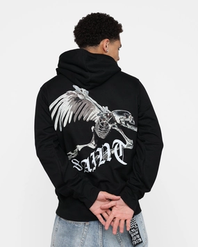Saint Morta Departed Hoodie Black Minimalist Aesthetic