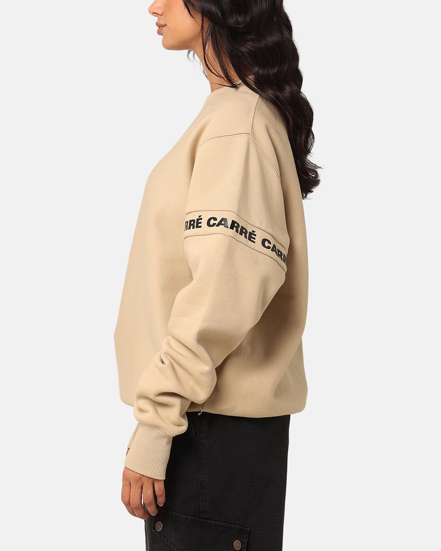 Quick Dry Fabric CompressionPackableFabric Carre La Manche 2.0 Crewneck Stone