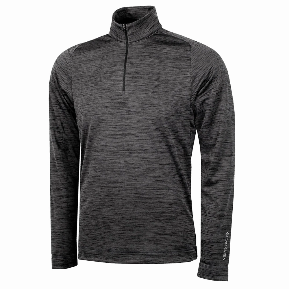 Thermal Core Technology Anti Pilling Technology Galvin Green Dixon Golf Pullover Black - FW22 Men