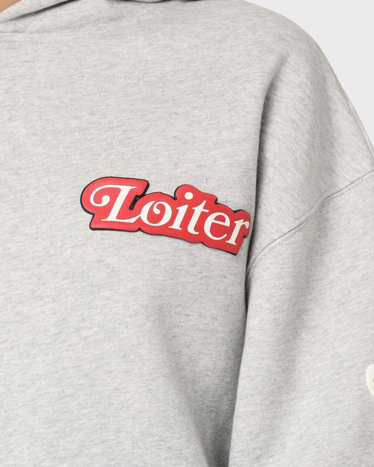 Loiter Carter Premium Hoodie Grey Nano Coated Fabric Seamless Edging
