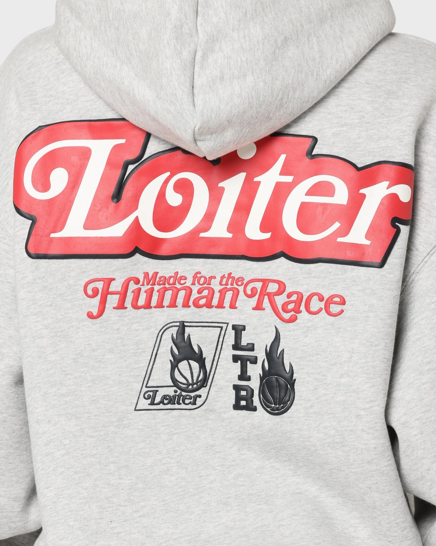 Loiter Carter Premium Hoodie Grey Durable Outerwear