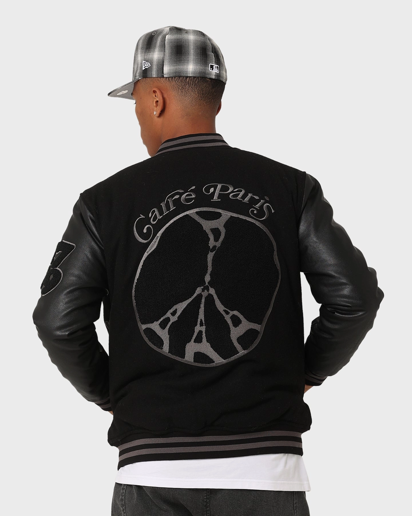 Carr?? Peace Varsity Jacket Black/Black Advertise