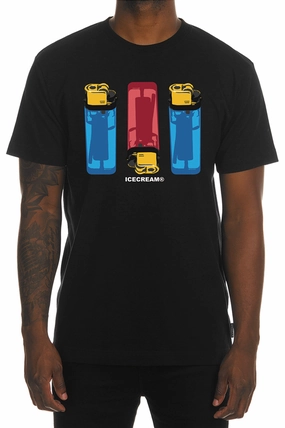 Anti-static Versatile and Stylish Icecream Flame On SS Tee