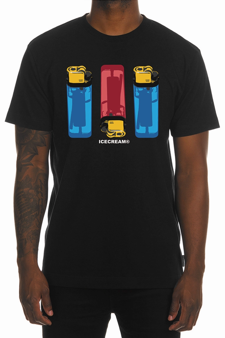 Anti-static Versatile and Stylish Icecream Flame On SS Tee