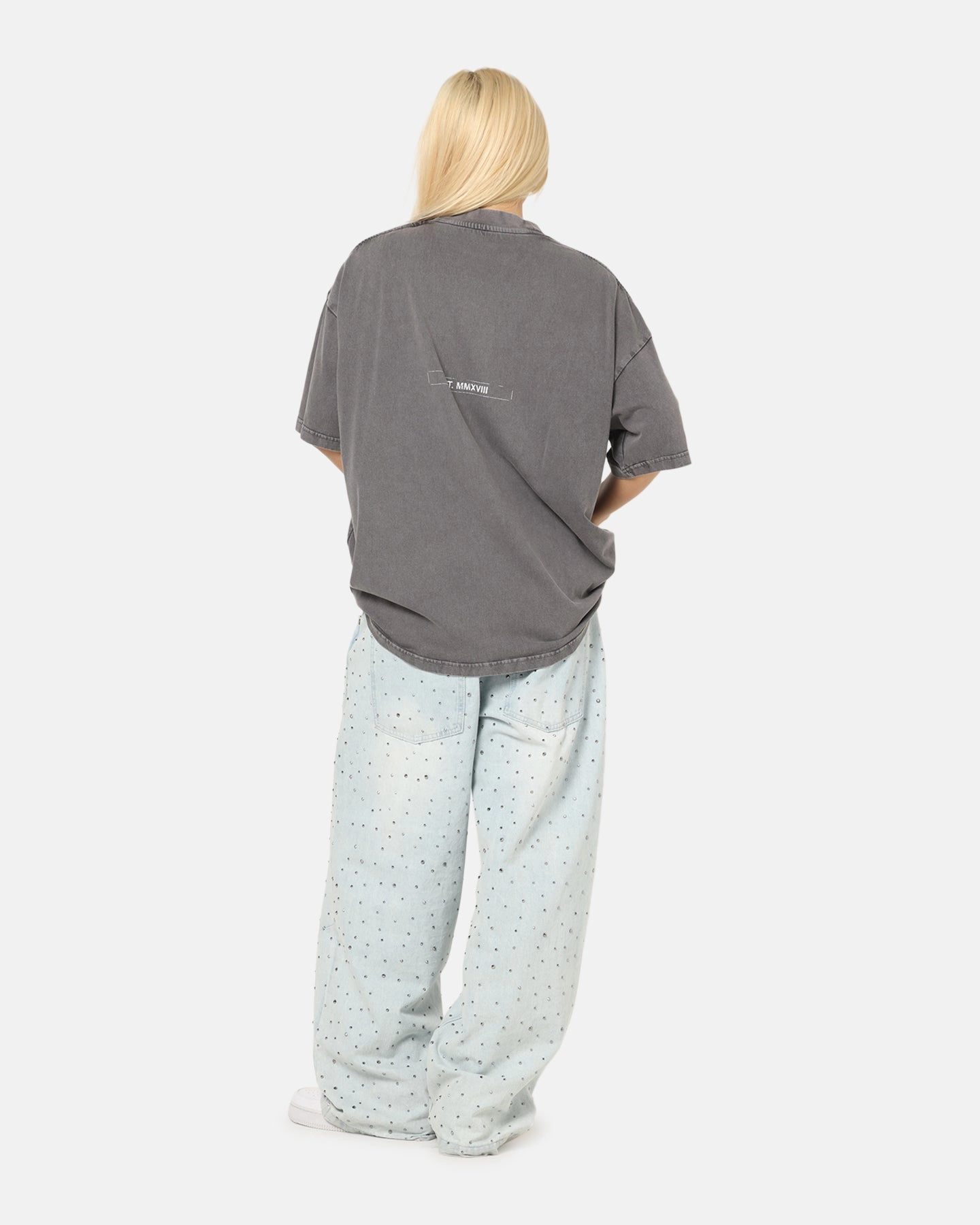 Effortless Wearable Crew neck classic Saint Morta Liberty Mock Neck T-Shirt Washed Charcoal