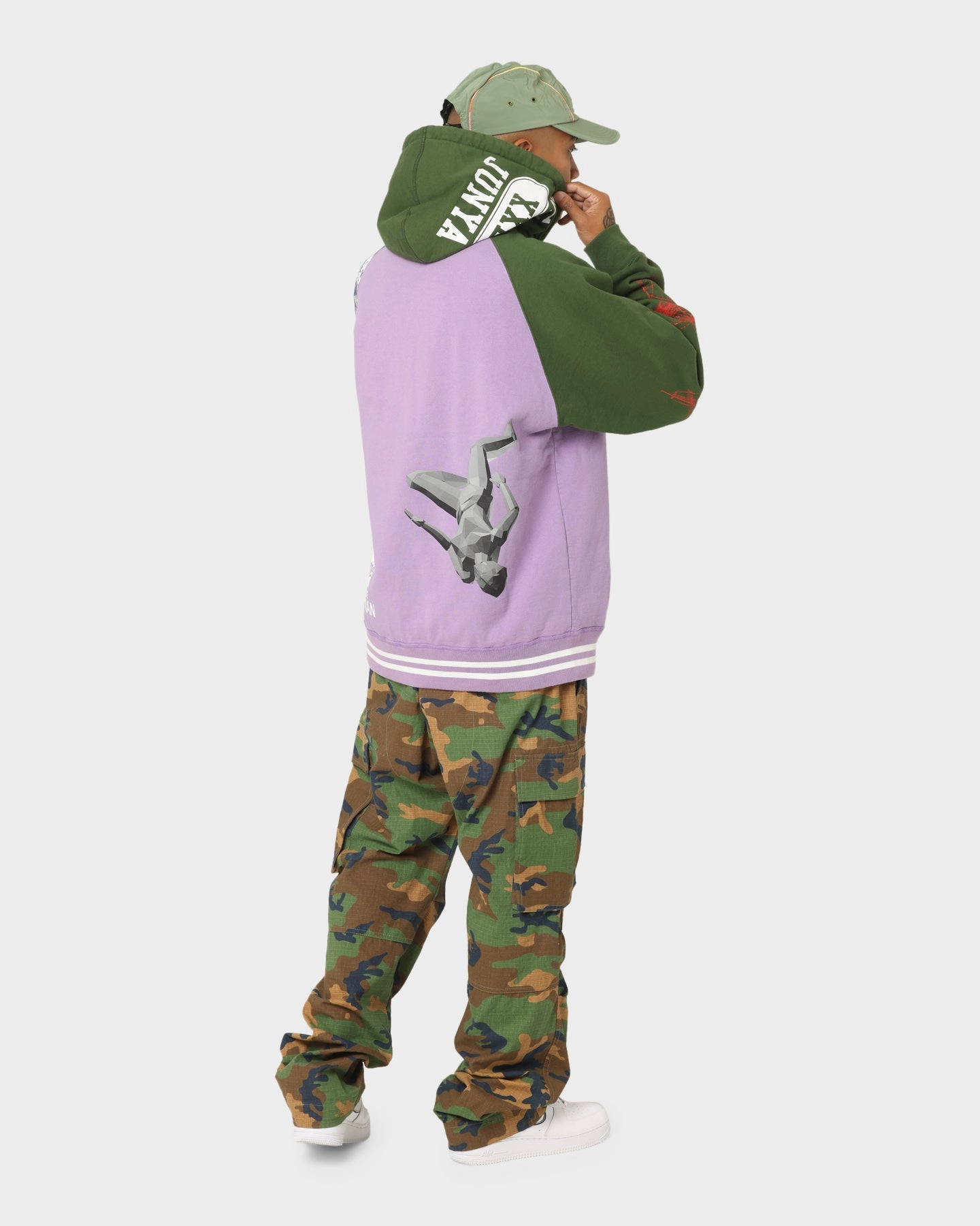 Nail-polish Supreme X Junya Zip Up Hooded Sweatshirt Violet
