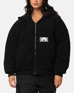 Asset Windproof Barrier Carre Classic Sherpa Jacket Black