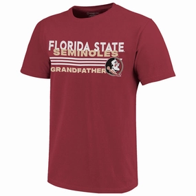 Image One Men's Florida State Seminoles Grandfather Design Short Sleeve T-shirt - Garnet Timeless casual wear