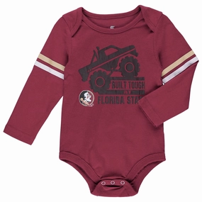 OdorResistant Treatment Colosseum Infant Built Tough at Florida State Design Long Sleeve Onesie - Garnet