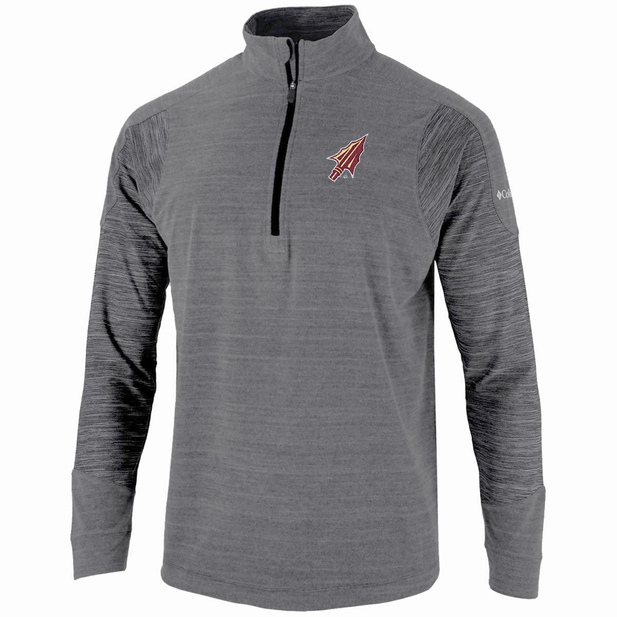 Columbia Golf Men's Arrowhead Logo 1/4 Zip Pullover - Grey Weekend Outing