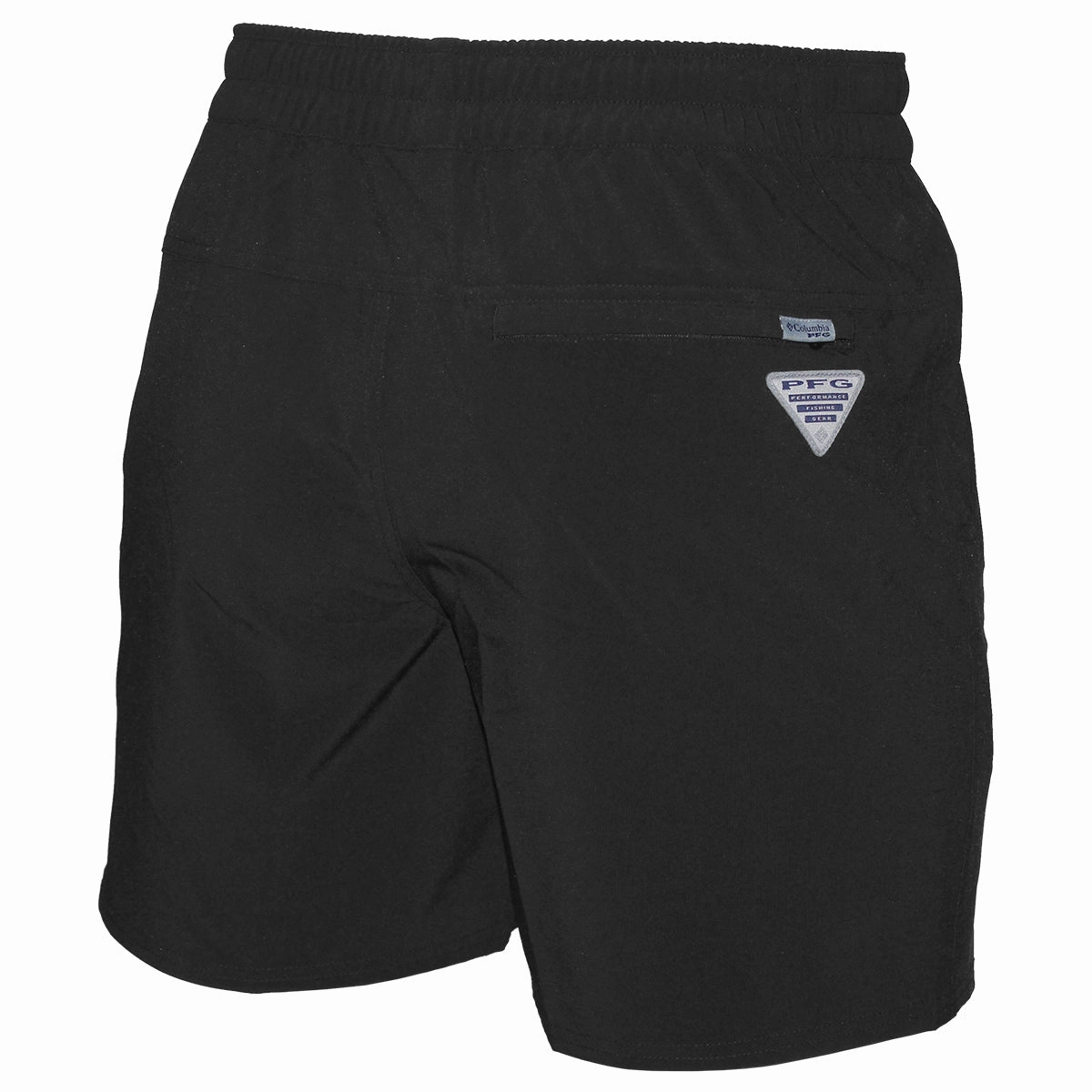 Columbia Men's Seminole Logo Terminal Roamer Stretch Short - Black Flexible Ankle Cuffs Walk Friendly
