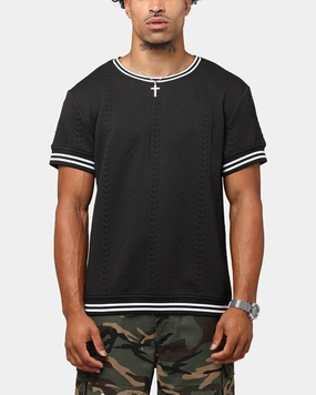 Smooth Neckline Pocket Design XXIII Danny T-Shirt Black