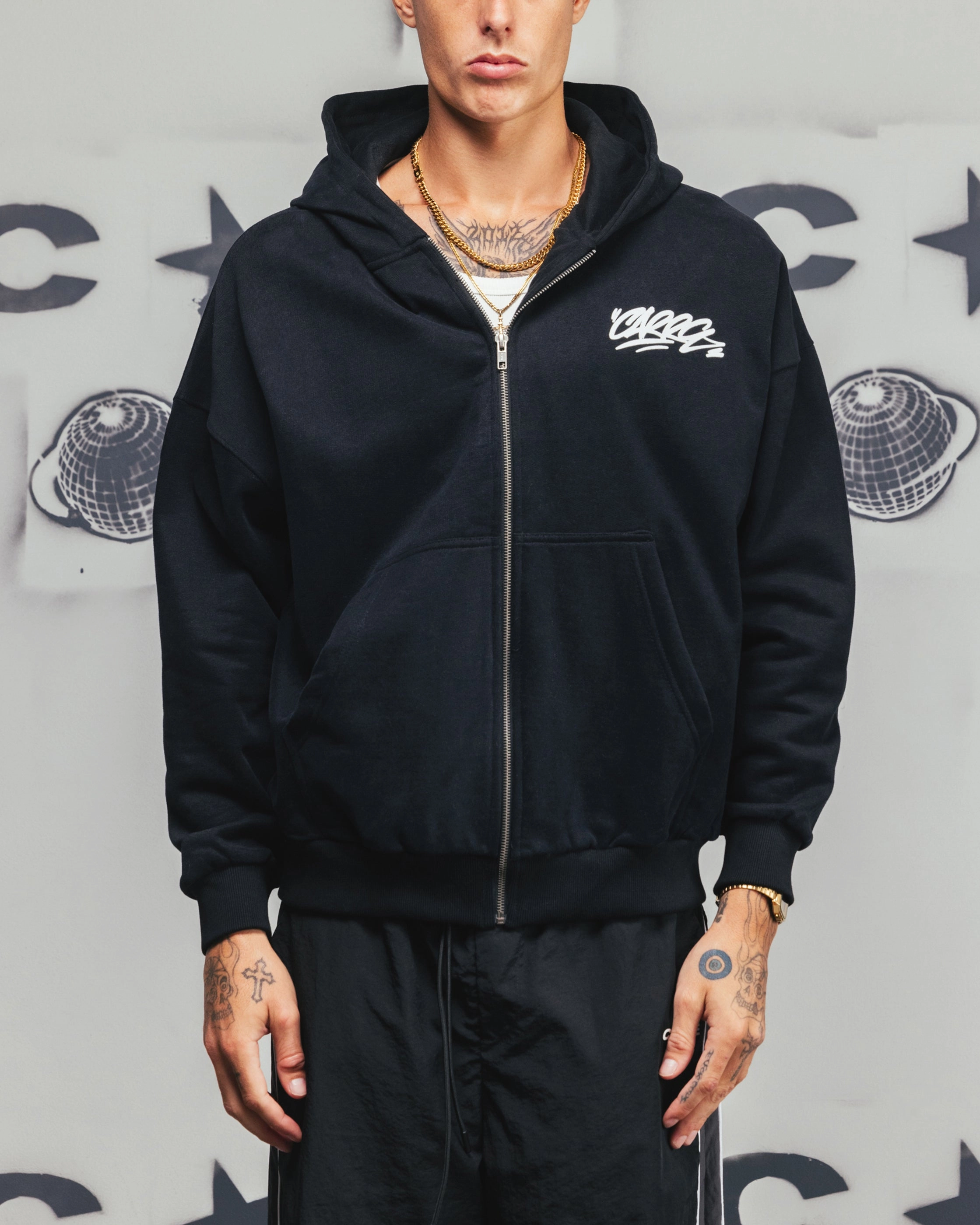 suitable for school days Carre Always & Forever Zip Hoodie Black