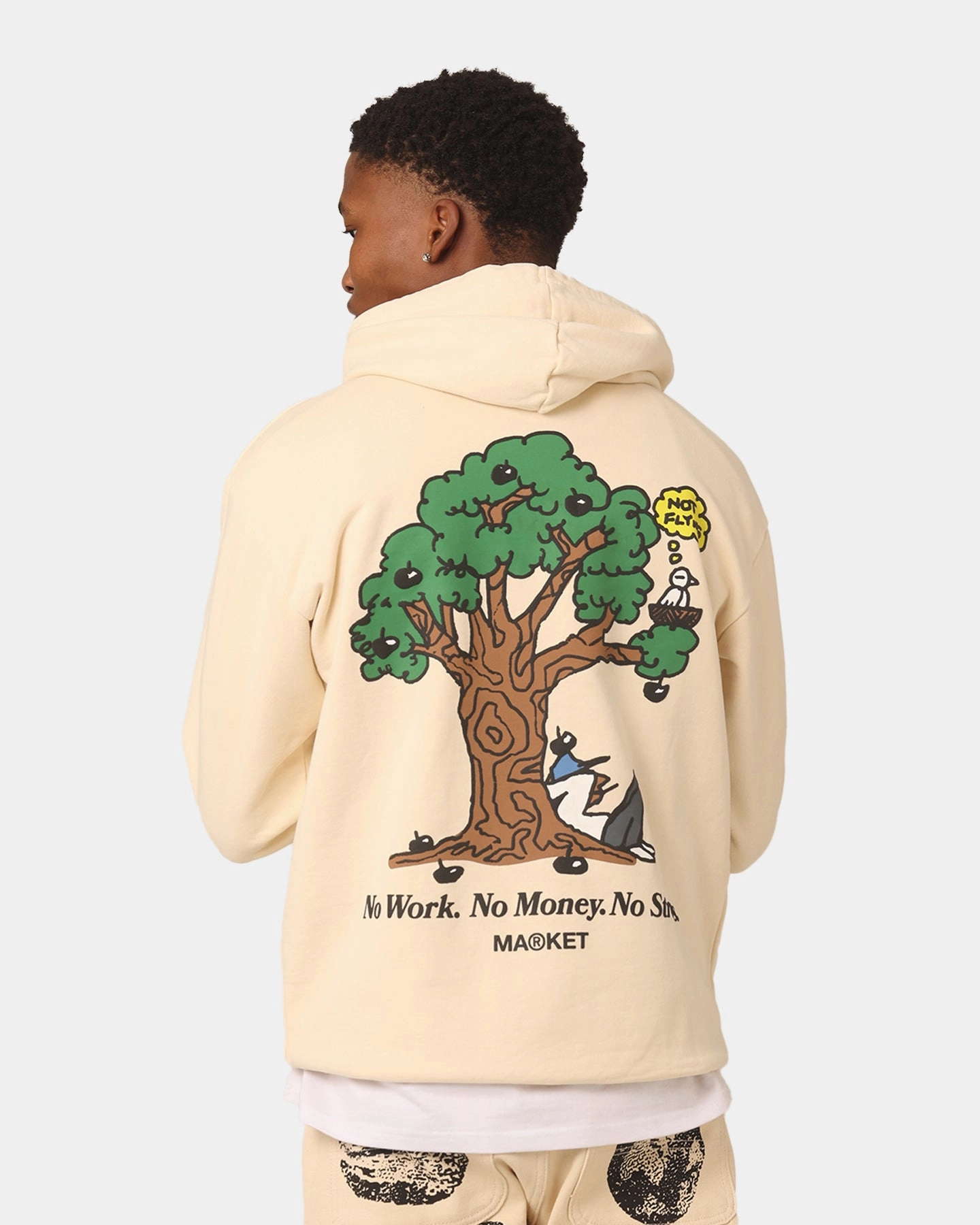 Market Just Do Nothing Hoodie Ecru Luxury Custom