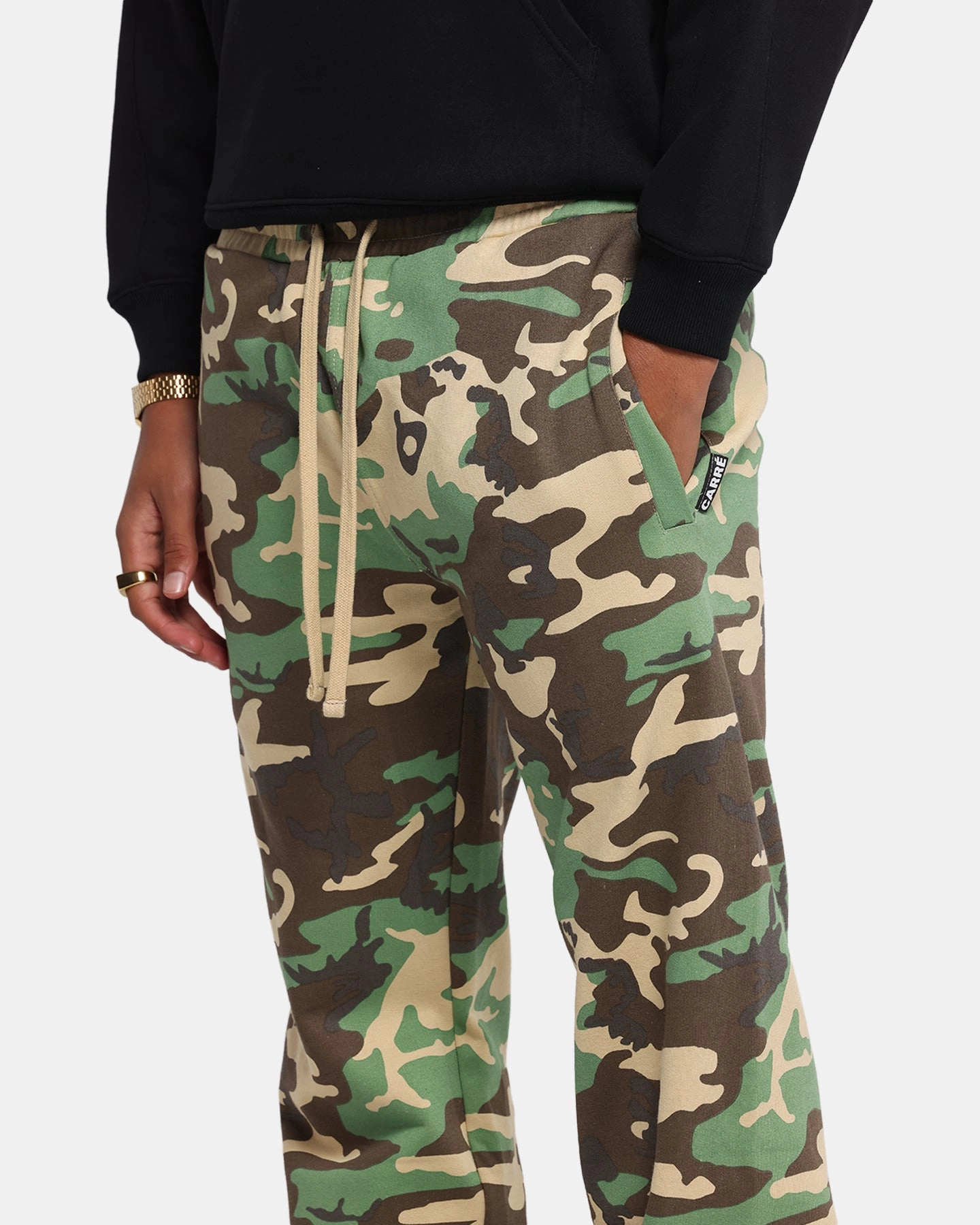 Carr?? Blanc Sweatpants Woodland Camo AdjustableWaistband