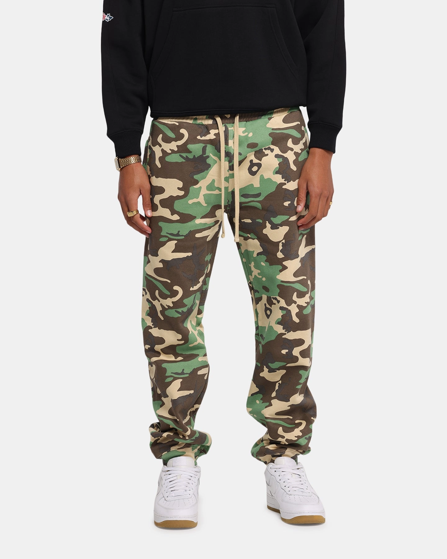 Carr?? Blanc Sweatpants Woodland Camo Urban Look Versatile staple