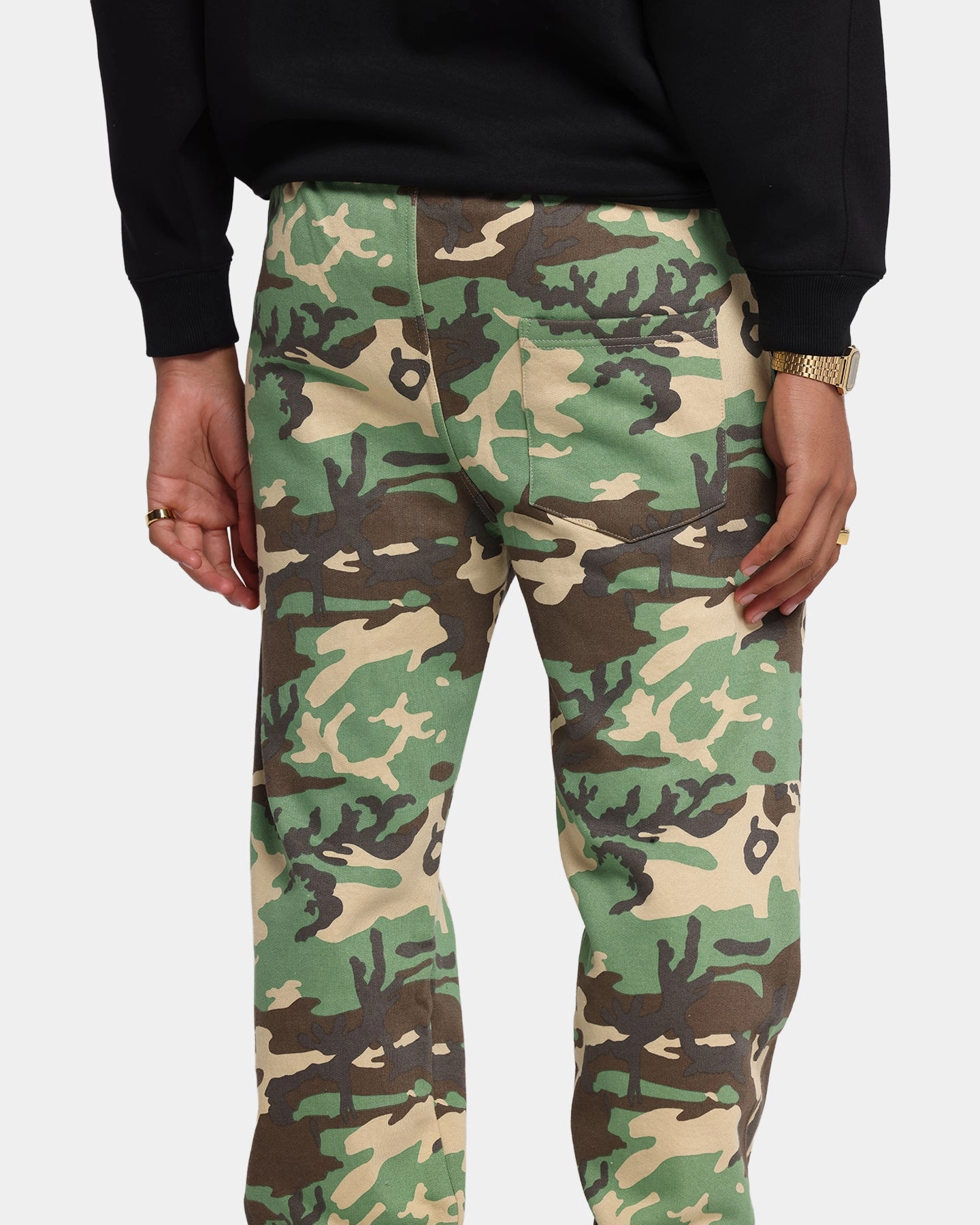 Carr?? Blanc Sweatpants Woodland Camo SoftLining Adjustable Closure