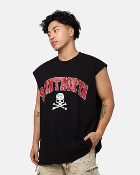 Saint Morta Members Club Muscle T-Shirt Black Simple Fit MoistureControlFibers