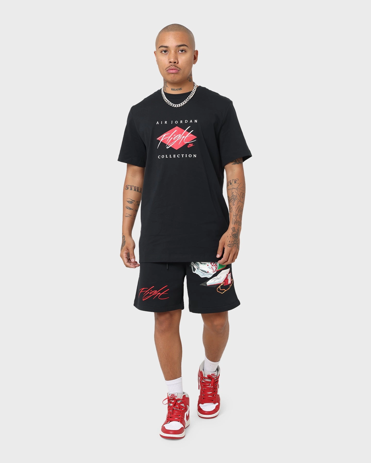 Anti Slip Waist Grip Wide Leg Opening Jordan Flight Artist Series Fleece Shorts Black/Sail