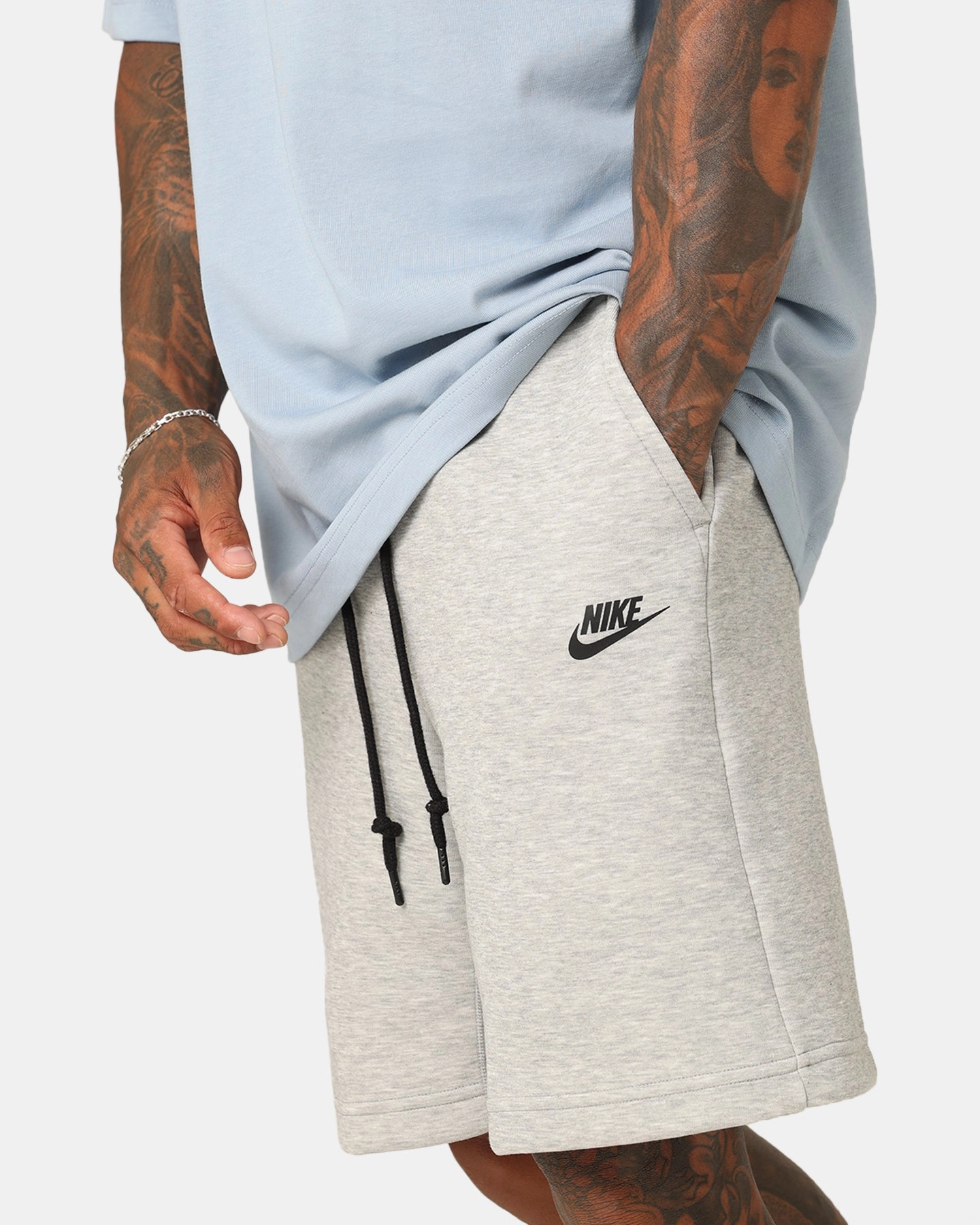 Modern Fit semi-formal look Nike Tech Fleece Shorts Dark Grey Heather