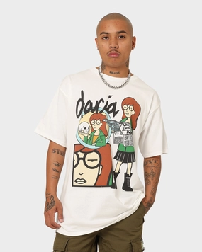 American Thrift X Daria Daria Premium Vintage T-Shirt White cotton material Athletic Comfort Wear