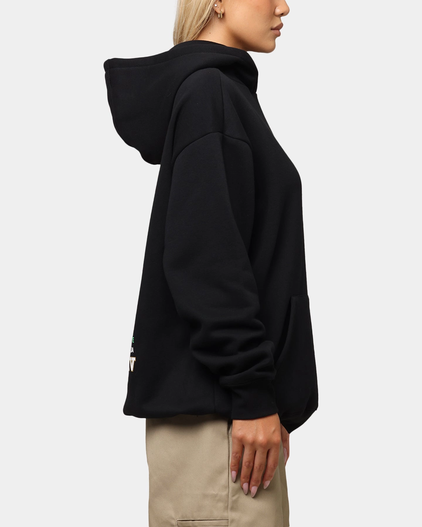 FullLengthZip Bleacher Athletic NRL 2025 Las Vegas Round Hoodie Black