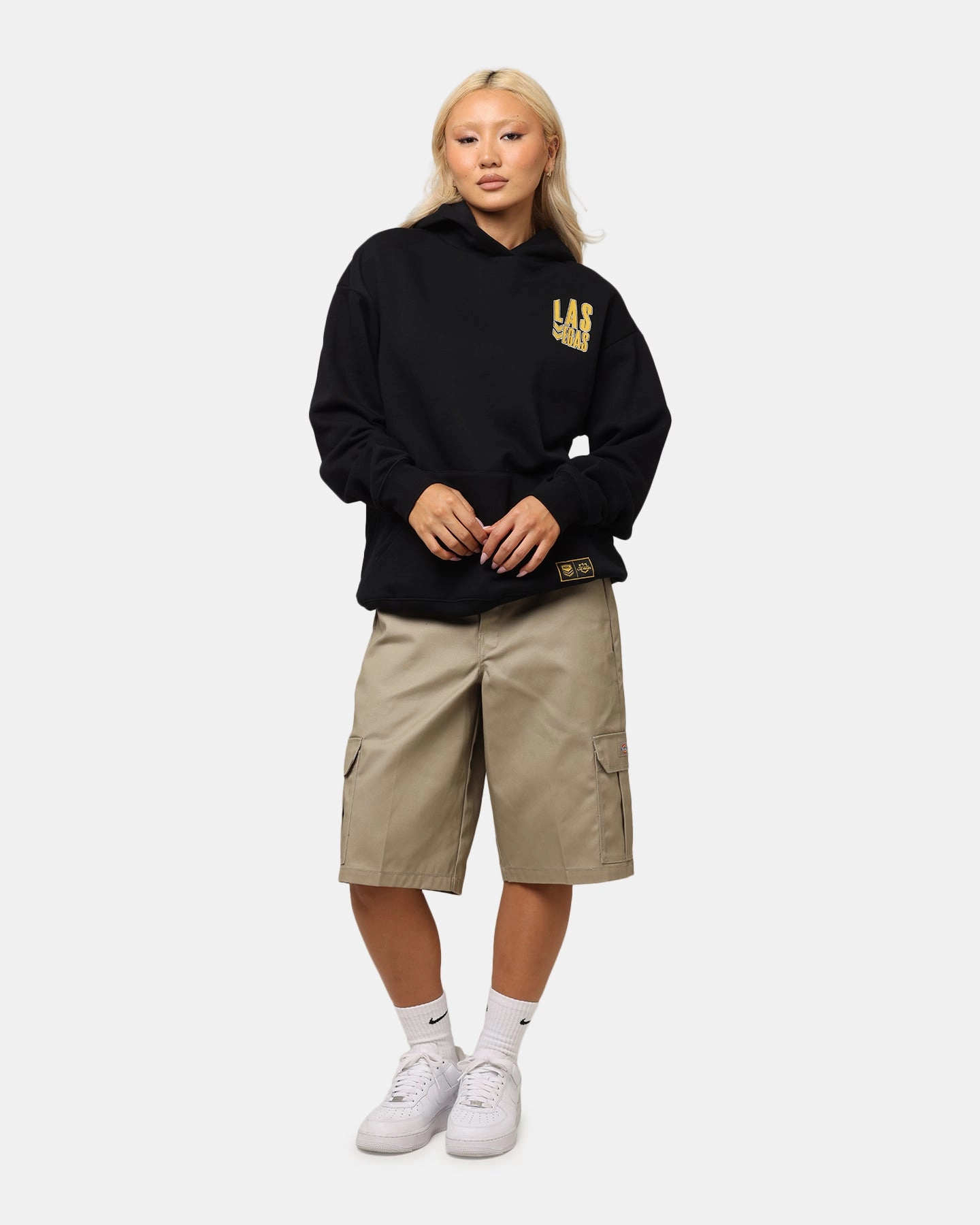 Adjustable Drawstring Hood Urban Adventure Bleacher Athletic NRL 2025 Las Vegas Round Hoodie Black