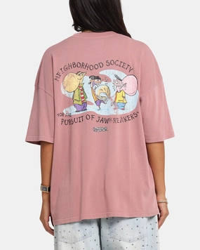 SkinFriendlyFibers 73 Studio X Cartoon Network Ed Edd N Eddy Box Logo Vintage T-Shirt Coral