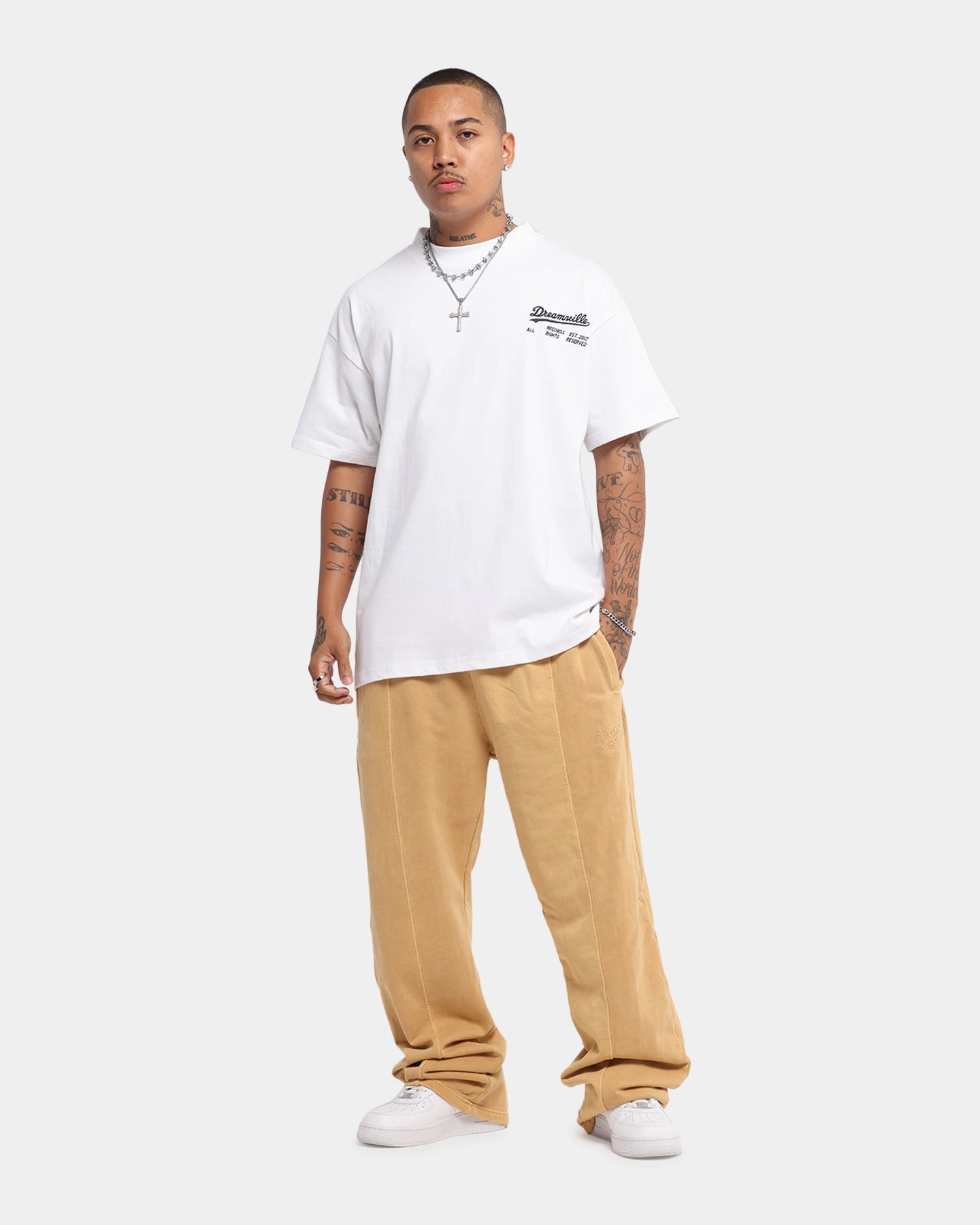 Easy Wear Eco friendly materials Dreamville Records T-Shirt White