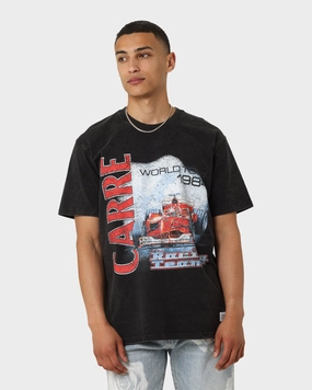 Trendy Design Carre World Tour '84 Vintage Short Sleeve T-Shirt Vinatge Black