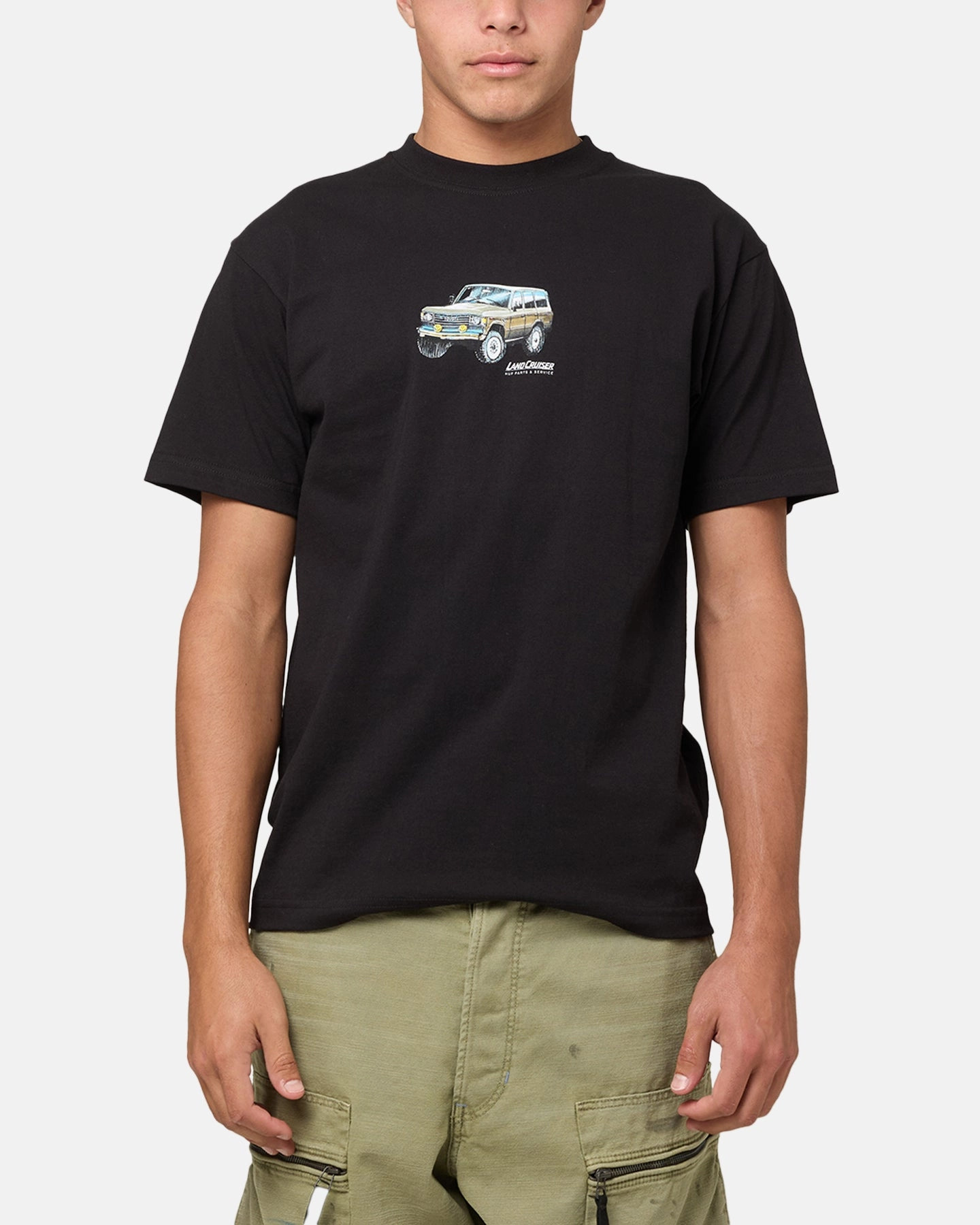Sporty Look Huf X Toyota Rosetta T-Shirt Black