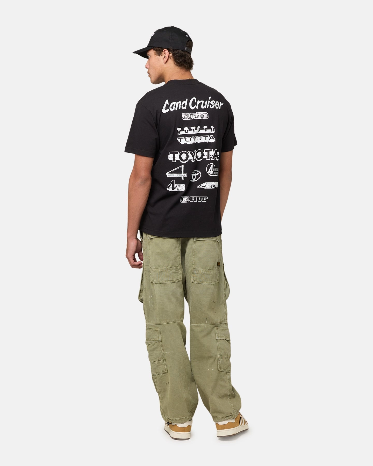Huf X Toyota Rosetta T-Shirt Black Fun and Playful Fit for All Seasons