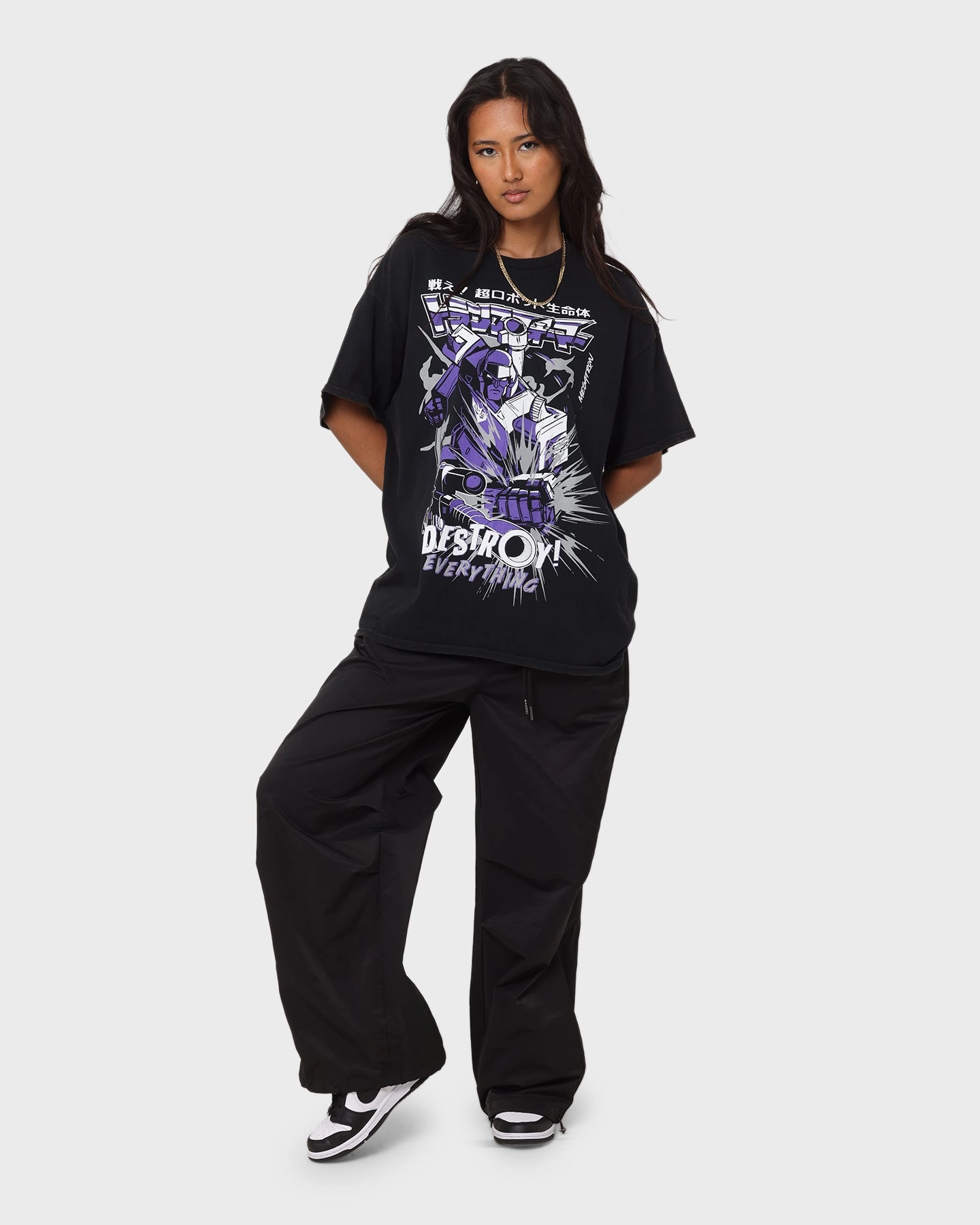 Goat Crew X Transformers Decepticons Vintage T-Shirt Black Wash Perfect Wear