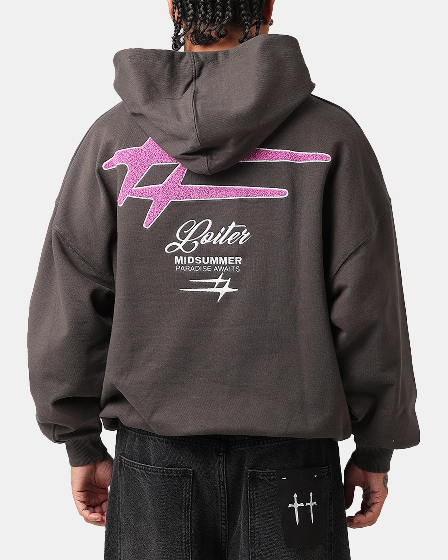 DurableShell SlitPockets Loiter Alter Hoodie Charcoal