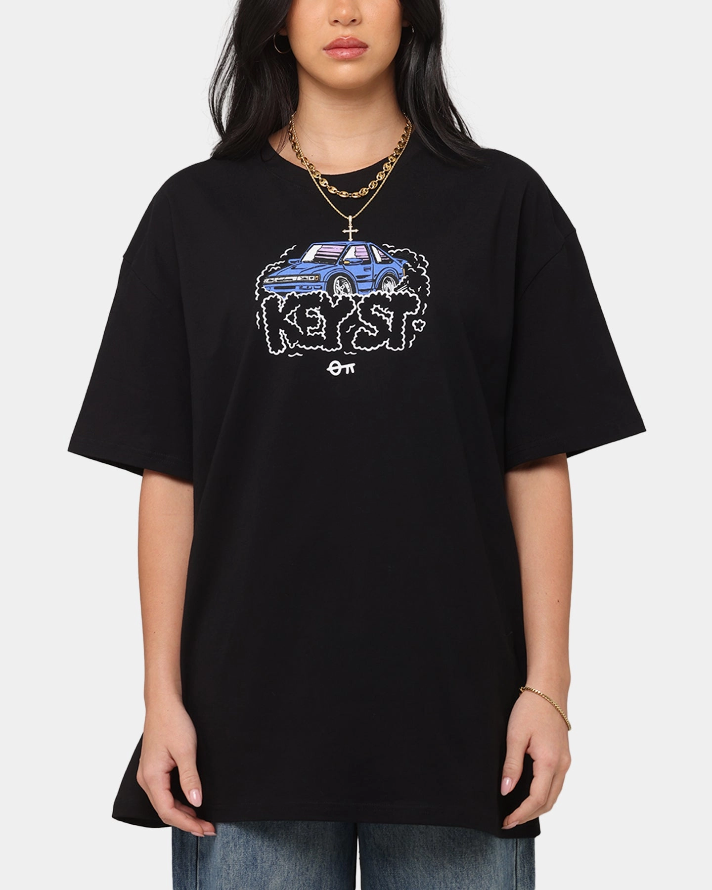 Key Street X FRKO Burner T-Shirt Black Comfy Top