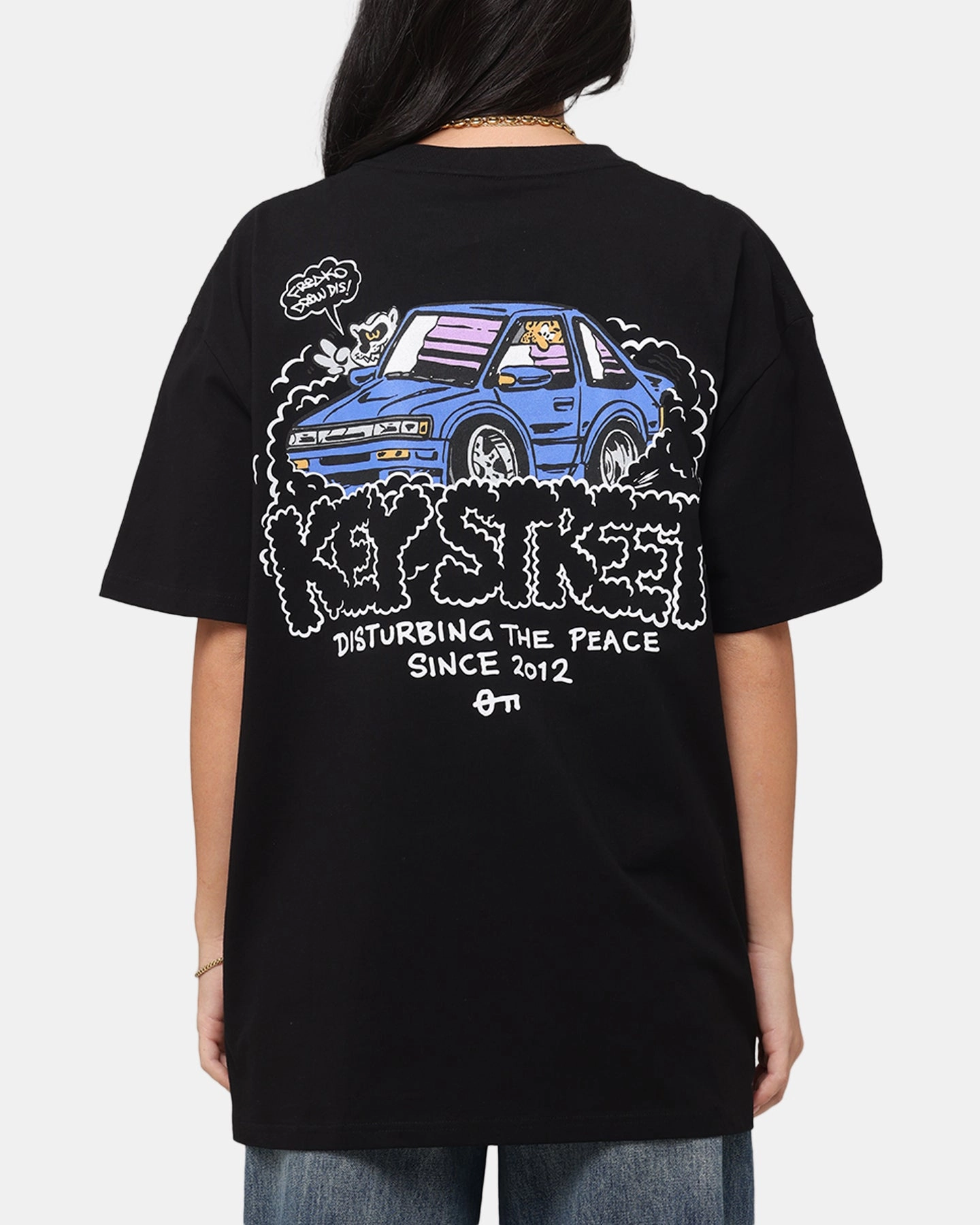 weekday wear Light and Soft Key Street X FRKO Burner T-Shirt Black