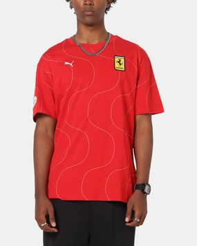 Puma X Scuderia Ferrari Monza T-Shirt Rosso Corsa harmonious AntiStaticFinish