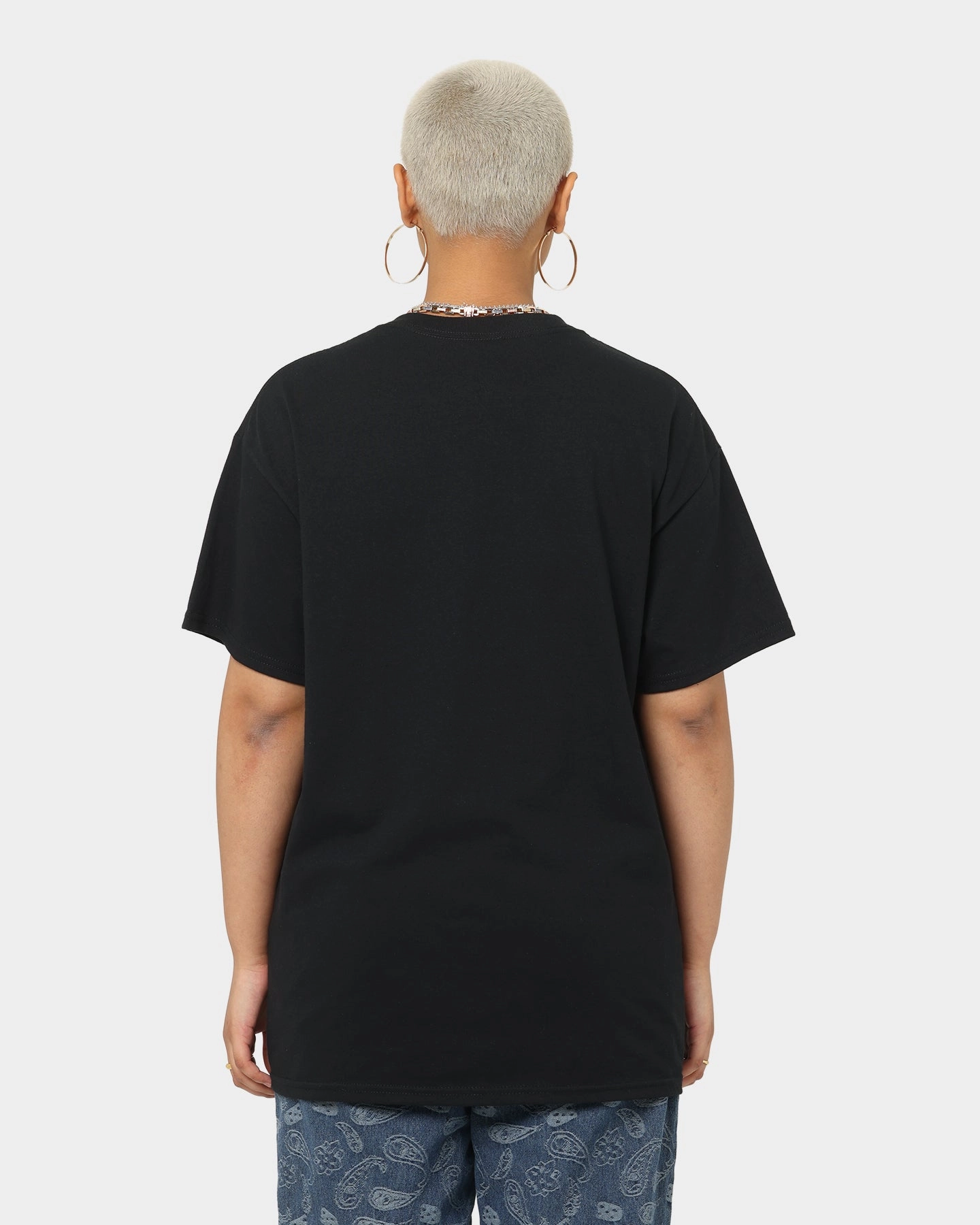 Goat Crew Drip Logo T-Shirt Black/Blue/Orange Anti microbial coating