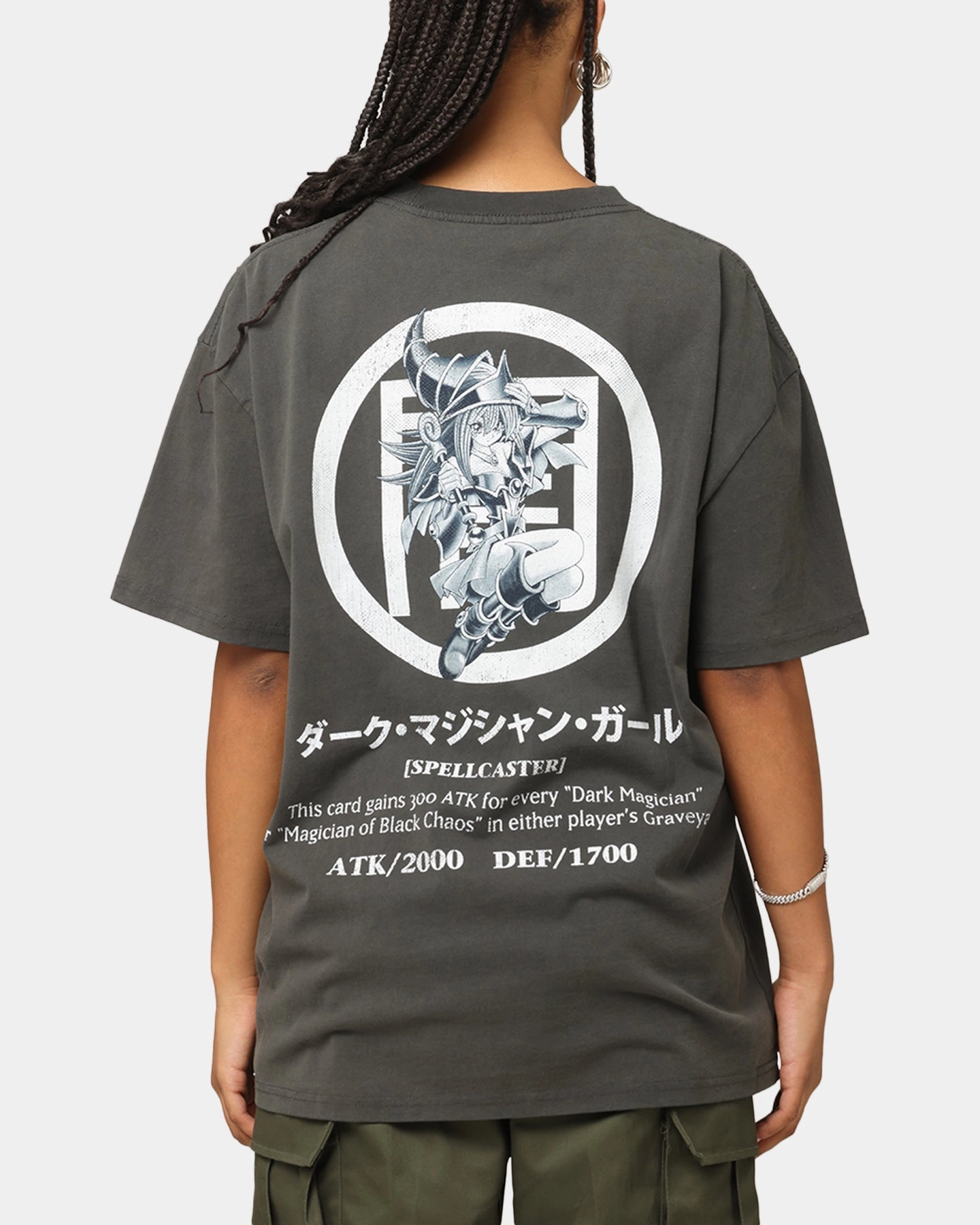 Goat Crew X Yu-Gi-Oh! Dark Magician Girl Card Heavyweight T-Shirt Black Wash Durable Construction