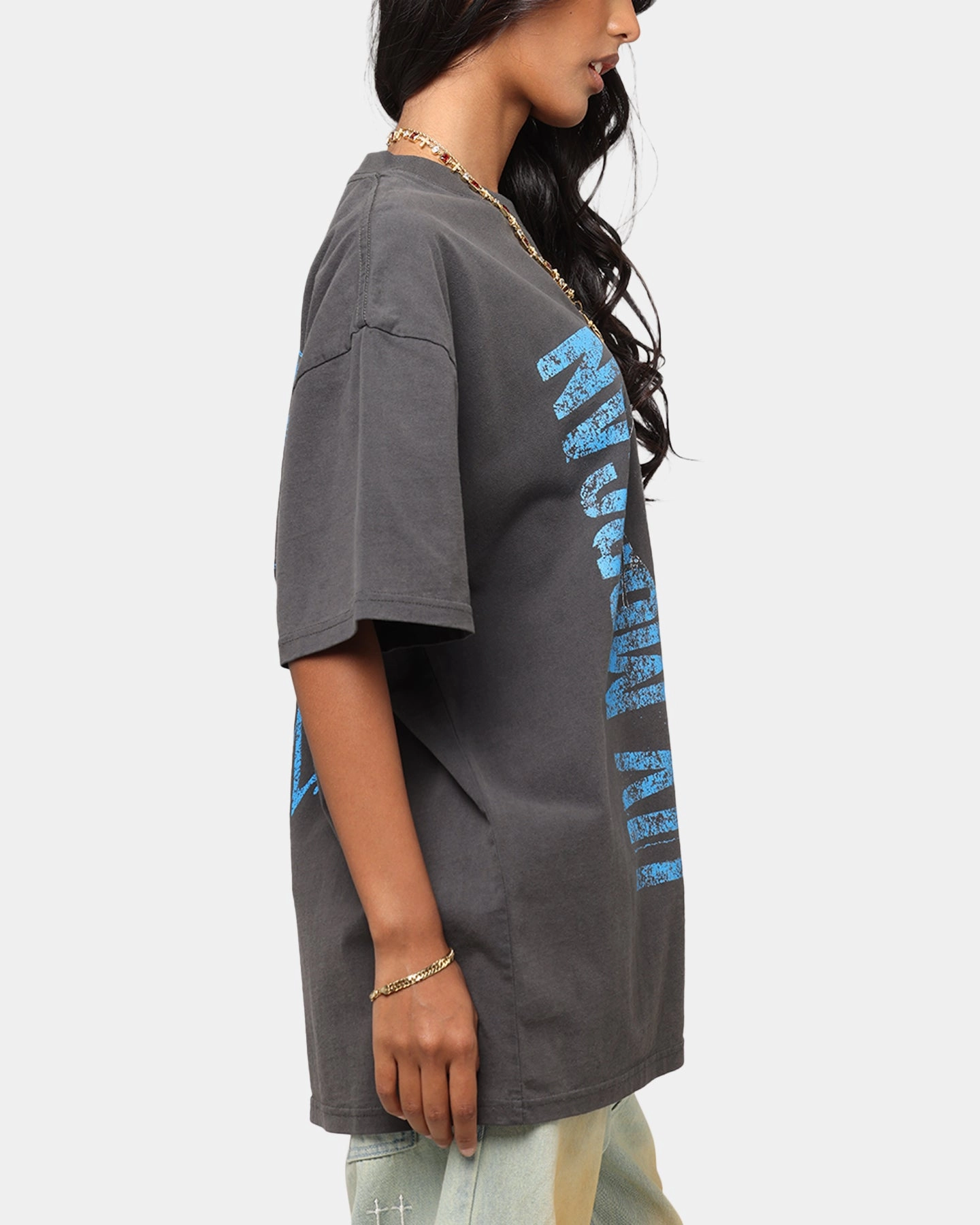 Culture Kings X WWE Liv Morgan Heavyweight T-Shirt Black Wash Comfy Style Flexible Collar