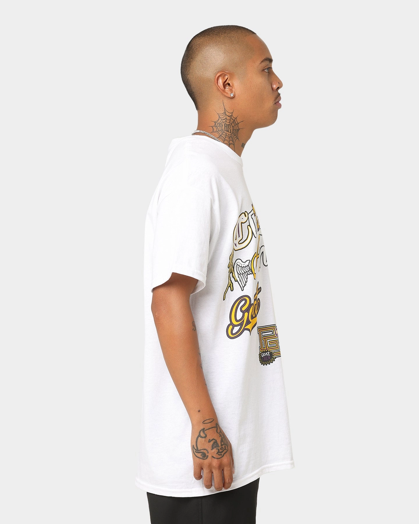 Goat Crew City Of Angels T-Shirt White Quick-Dry Fabric Flattering Cut