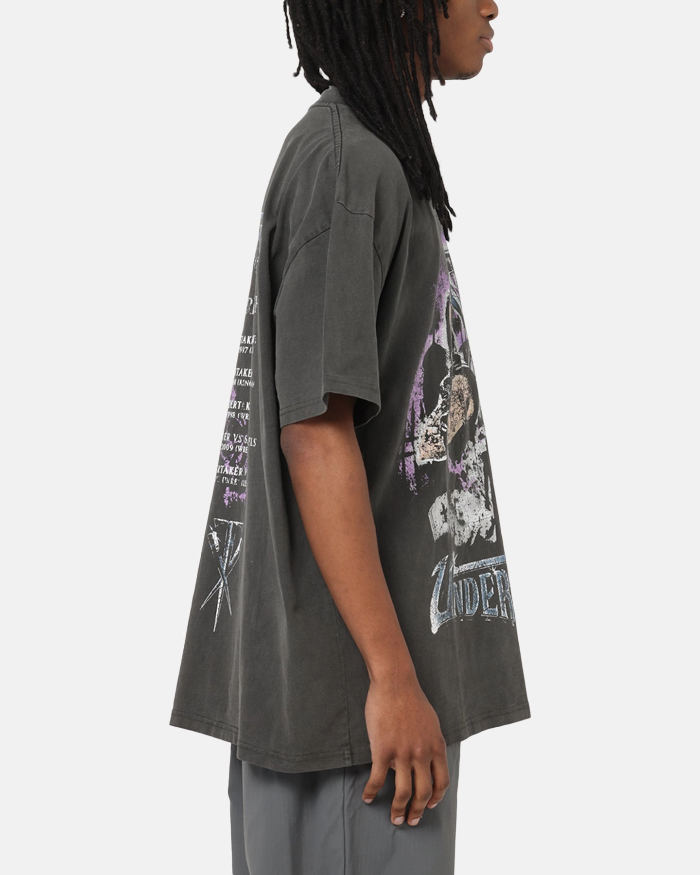 Culture Kings X WWE The Undertaker Summer Slam Heavy T-Shirt Black Wash Organic Cotton Blend Versatile Option